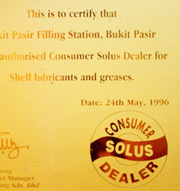 Bukit Pasir Shell Filling Station - Awards