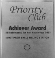 Bukit Pasir Shell Filling Station - Awards
