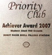 Bukit Pasir Shell Filling Station - Awards