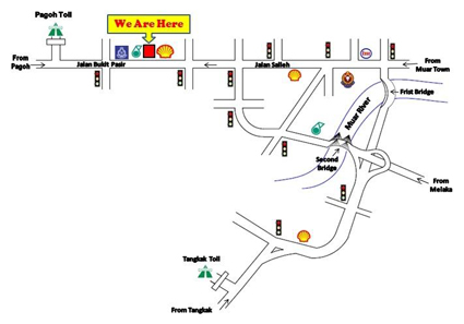 Bukit Pasir Shell - Location Map